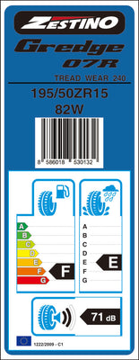 Zestino Gredge 07R (tw240) Semi Slick