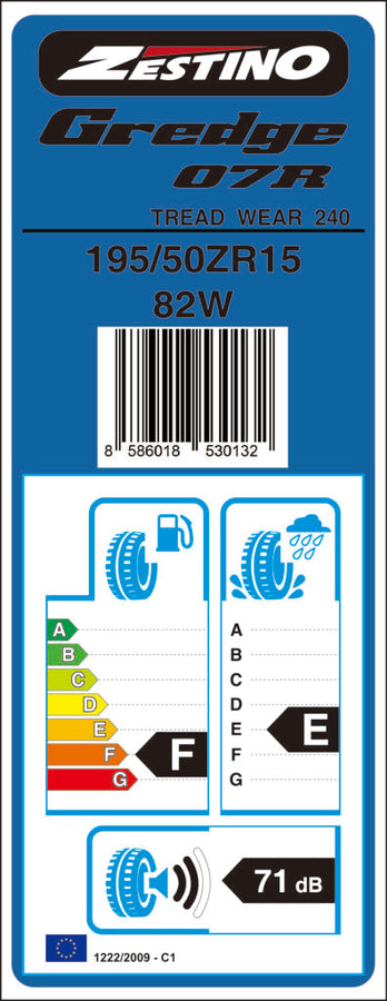 Zestino Gredge 07R (tw240) Semi Slick