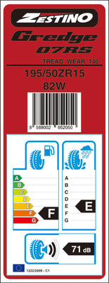 Zestino Gredge 07RS (tw160) Semi Slick