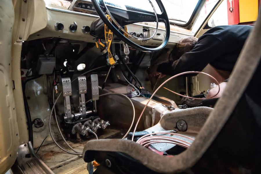 Track-Pro V2 Floor Mounted 3 Pedal System, Angled Cradle Box