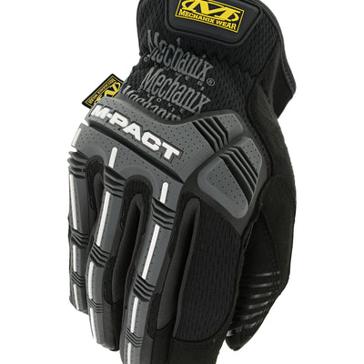 MECHANIX M-PACT OPEN CUFF BLACK GLOVES - PAIR