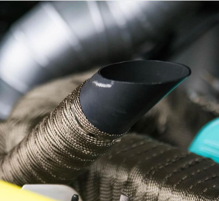 Lava Rock Exhaust Wrap - Titanium